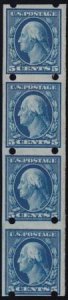 US 347 Brink. II Vending Machine Mint H,LH,NH F-VF Strip Of 4 Top Pair Hinged...