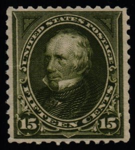 US Scott #284 - VF - 15c Clay - Olive Green - OG  HM- 1895