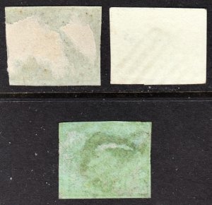 Roman States Scott 3 Three different paper shades F to VF used.  FREE...