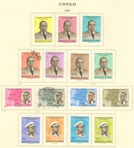 Congo, Democratic Rep. (ex Bel. Congo/Zaire) #381-395 Unused Single (Complete Set)