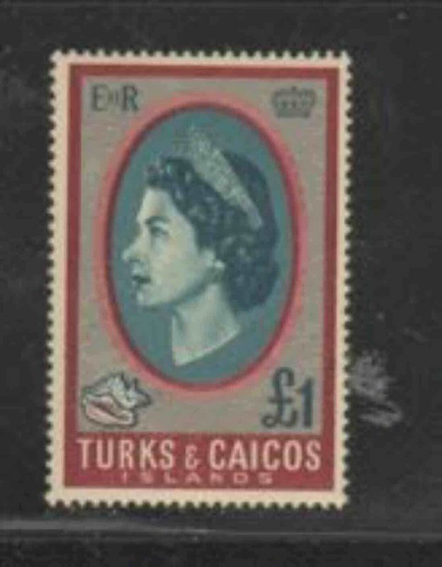 TURKS & CAICOS ISLANDS #171 1967 1pound QEII MINT VF NH O.G