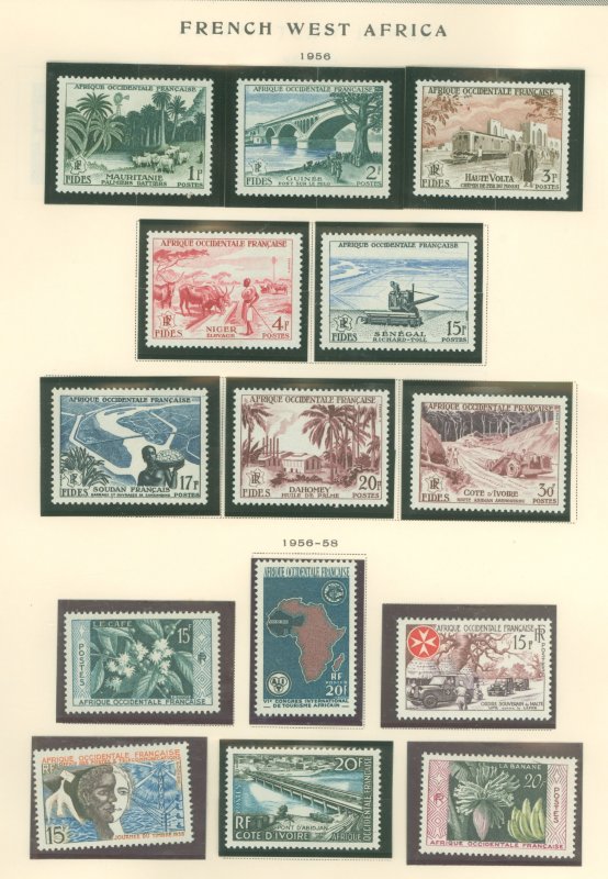 French West Africa #65-78  Single (Complete Set)