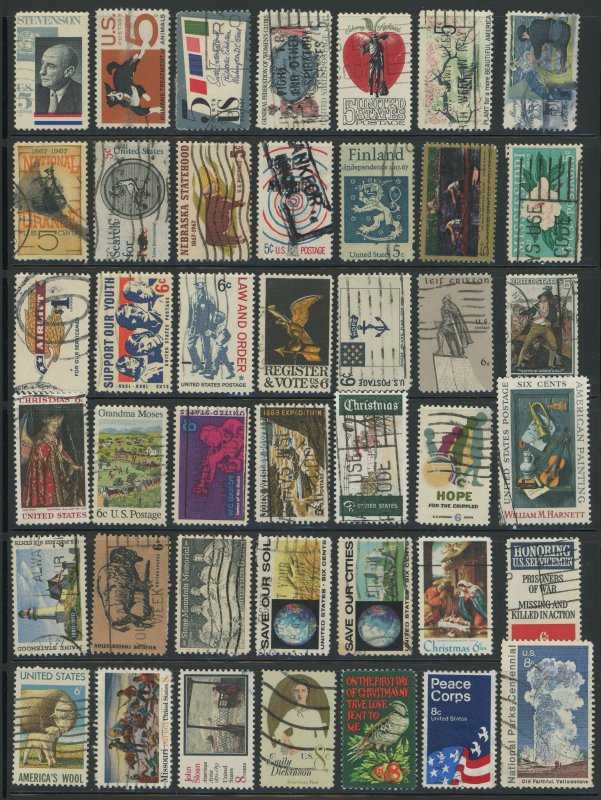 USA - 650 Different Used - 19th Century --> 1980's - All front of Book