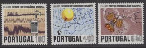 PORTUGAL SG1432/4 1971 PORTUGUESE METEOROLOGICAL SERVICE MNH