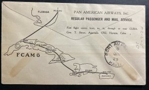 1929 Santo Domingo Dominican Republic First Flight cover to Port Prince Haiti