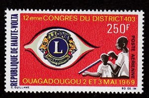 Burkina Faso # C65, Lions International Congress, Mint NH, 1/2 Cat.