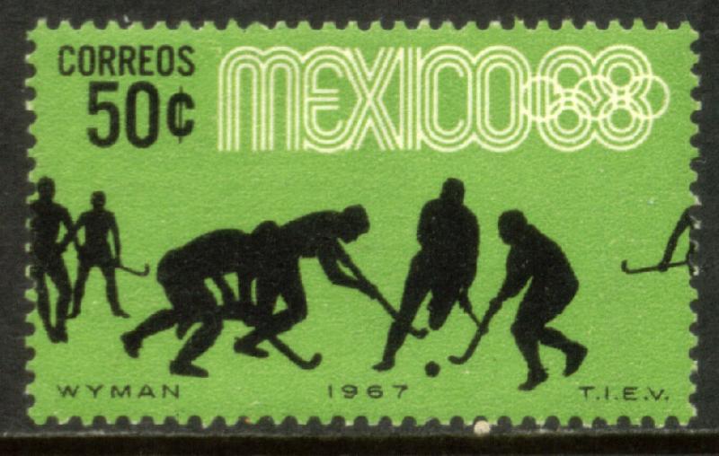 MEXICO 983, 50c Hockey 3rd Pre-Olympic Set 1967. Mint, NH