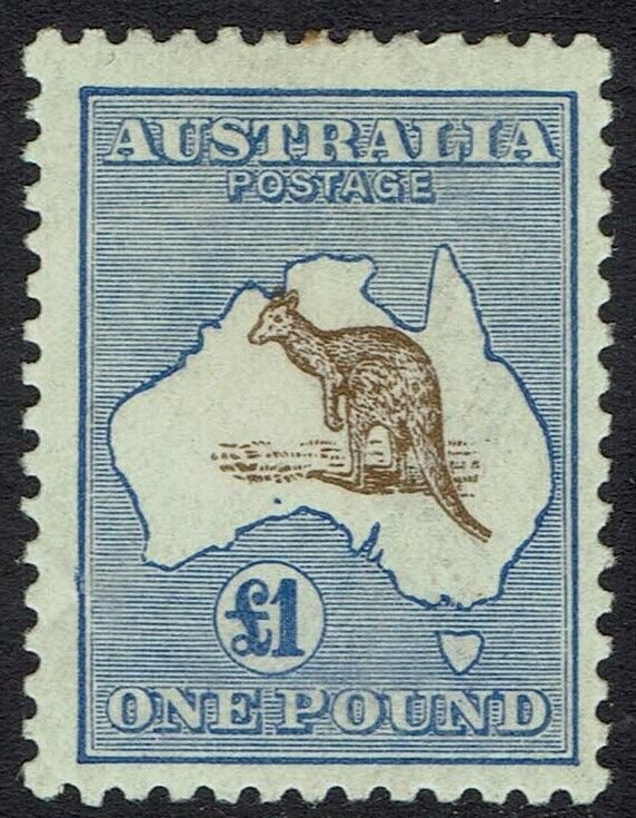 AUSTRALIA 1915 KANGAROO 1 POUND 3RD WMK 