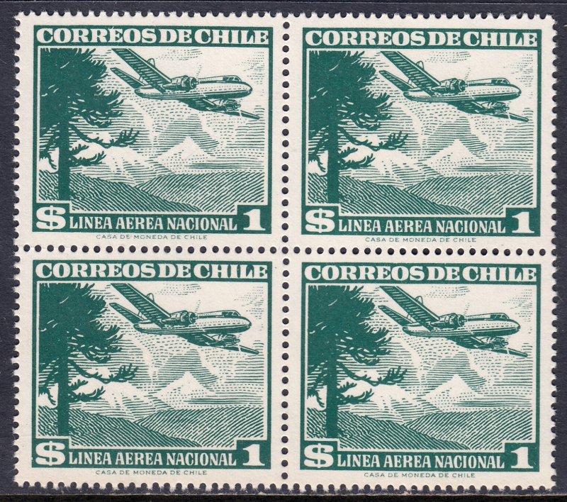 Chile - Scott #C207 - Block/4 - MNH - SCV $3.40