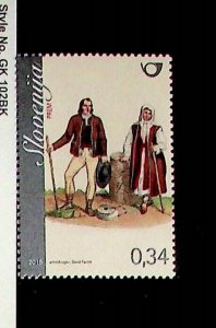 SLOVENIA Sc 1107 NH ISSUE OF 2015 - COSTUMES