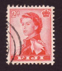 Fiji 1961 SG#301 2d Rose Red QEII USED-VF-NH.