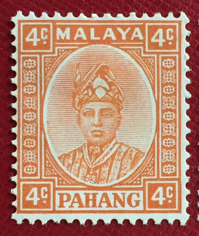 Malaya 1935-41 PAHANG Sultan Sir Abu Bakar 4c SG#32 MH M4953