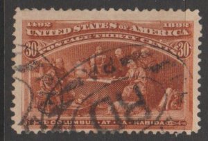 U.S. Scott #239 Columbian Stamp - Used Single - IND