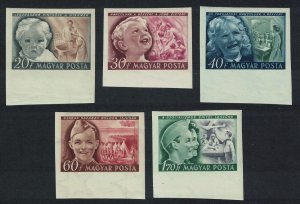 Hungary Children's Day 6v MH Imperforated SG#1114-1118 MI#1101-1105 SC#896-900