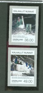 Greenland #634-635  Single (Complete Set)