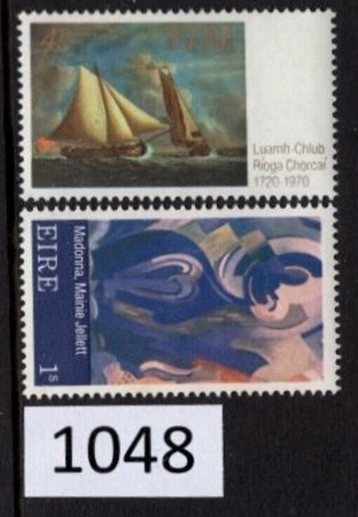 $1 World MNH Stamps (1048), Ireland Scott 282-283, Sailing and Madonna, 2 stamps