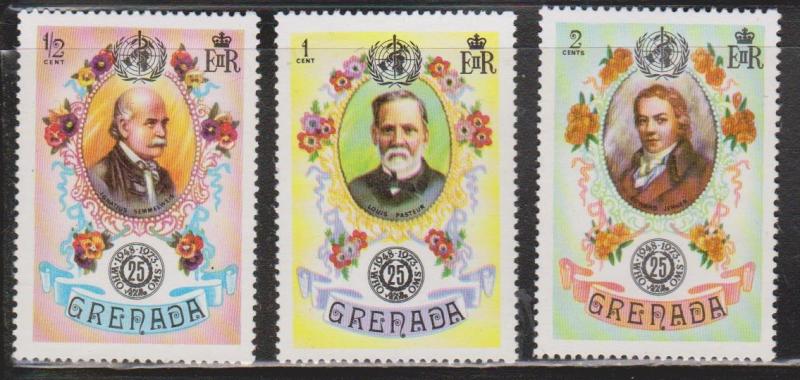 GRENADA Scott # 507-9 MNH - 25th Anniversary Of The WHO