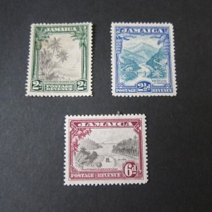 Jamaica 1932 Sc 106-108 set MH