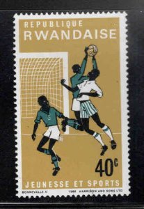 RWANDA Scott 167 MH* Socer stamp