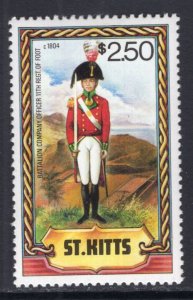 St Kitts 74 Military Uniform MNH VF