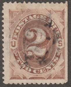 USA, stamp, Scott#J2,  used, hinged,  postage due, #QU-j2