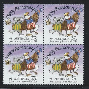 AUSTRALIA SC# 1052 B/4 FVF/MNH 1988