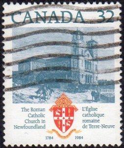 Canada 1029 - Used - 32c St. John's Basilica / Newfoundland (1984) +