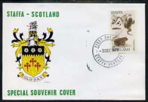 Staffa 1979 Frogs - Green Toad 13p perf on cover with fir...