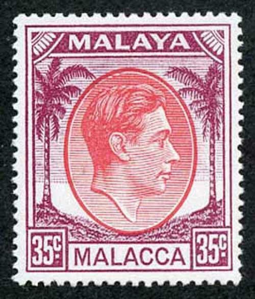 Malacca SG12a KGVI 35c M/M