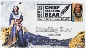 23-113, 2023, Chief Standing Bear, First Day Cover, Pictorial Postmark, Ponca Ch