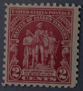 United States #680 2 Cent Fallen Timbers MNH