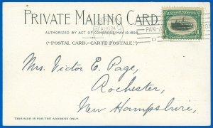 AUG 26, 1901 Buffalo NY, PAN-AMERICAN EXPO STATION CxL, Souvenir P-Card #294 (SK