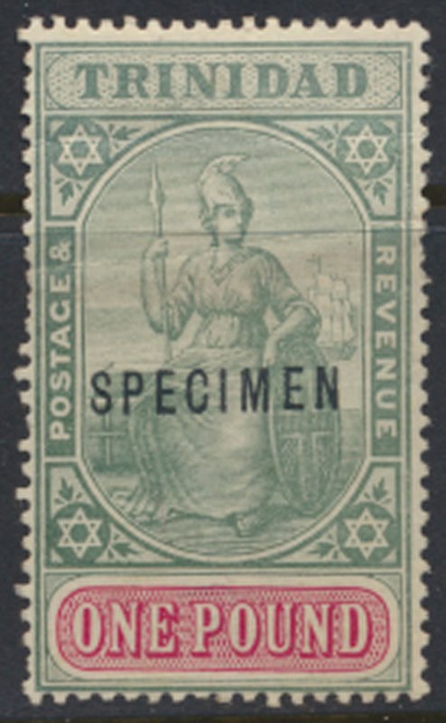 Trinidad SG 124  MH SPECIMEN two creases show on reverse  SC# 90 see details ...