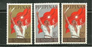 Philippines MNH 898-900 Andres Bonifacio Poet National Hero