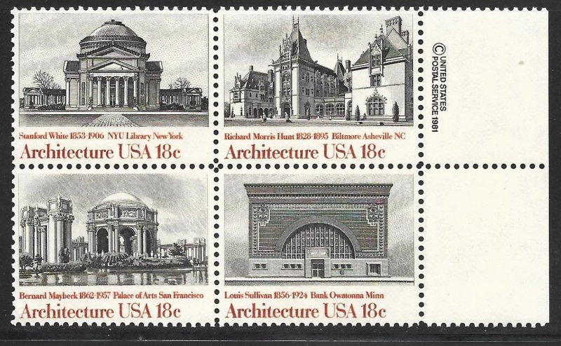 USA 1928-1931: 18c American Architecture, MNH, VF