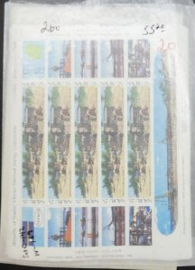 EDW1949SELL : NAURU Clean, VF MNH collection of ALL Cplt sets & S/S. Sc Cat $294