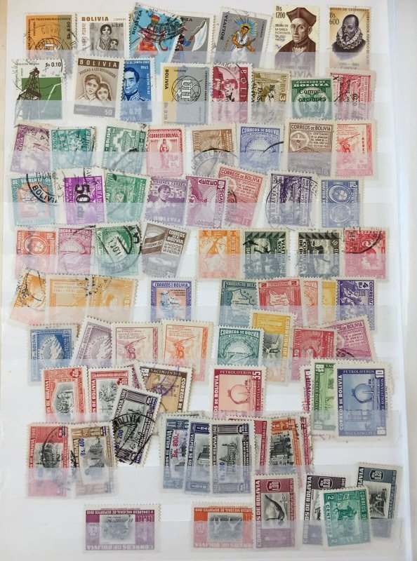 Colombia Bolivia Mid Period MNH MH Used Collection (Apx 400) CP870