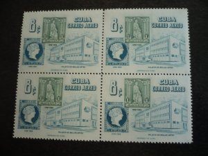 Stamps - Cuba - Scott#C110-C113 - Mint Hinged Set of 4 Stamps in Blocks