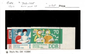 Germany - DDR, Postage Stamp, #703-705 Mint NH, 1964 Women Industry (AC)