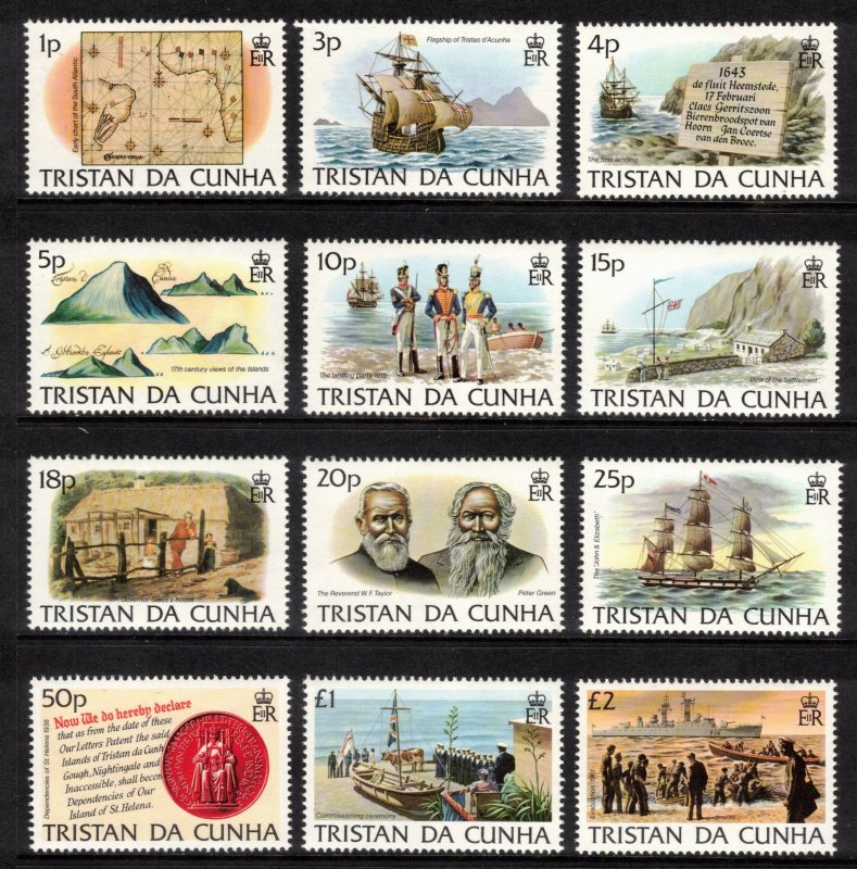 TRISTAN DA CUNHA 1983 Island History; Scott 332-43, SG 349-60; MNH