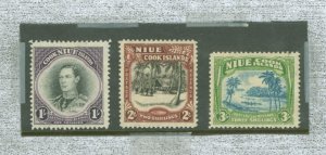 Cook Islands #73-75v Unused Single (Complete Set)