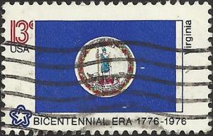 # 1642 USED STATE FLAG VIRGINIA