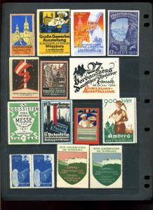 120+ GERMANY LARGE FORMAT POSTER STAMPS W/MANY BETTER PRESENT (L#692) CINDERELLA