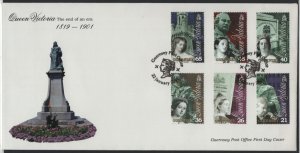 Guernsey 2000 FDC Sc 726-731 Portraits of Queen Victoria