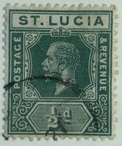 AlexStamps ST. LUCIA #64 XF Used 