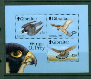 Gibraltar #814b (1999 Birds of Prey sheet) VFMNH CV $6.25