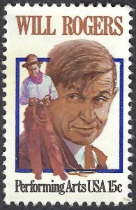 United States #1801 15¢ Will Rogers (1979). Used.