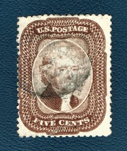 [0159] 1859 Scott#29 used cv:$350 (has a tear)