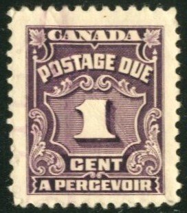 CANADA #j15, USED FAULT, 1935, CAN174