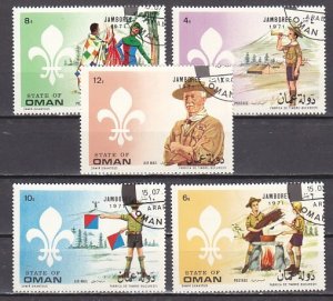 Oman State, 1971 Local issue. Boy Scouts set of 5. Canceled. ^